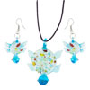 Blue Multicolor Turtle Pendant