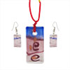 Blue And Red Rectangle Pendant