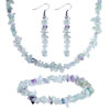 Lightcyan Stone Beaded Jewelry Set Necklace