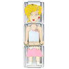 Blonde In White And Pink Multilink Italian  Charms 