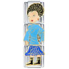 Brunette In Blue Outfit Multilink Italian Charm