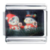 Snowman Couple Love Photo Italian Charm