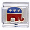 Elephant  Hand   Painted  Italian Charm Bracelets SHT009