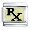 Rx Pharmacy Symbol Italian Charm