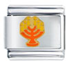Hannukuh Minorah Italian Charm