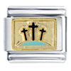 Three Cross Italian Charm