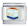 Red White And Blue Milk Carton Italian Charm