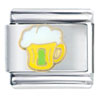 Yellow Cappuccino Cup  Italian  Charm