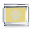 White Snowflake Italian Charm