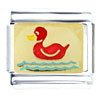 Red Duck On  Water  Italian Charm