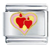 Candle Lit  Heart   Italian   Charm 