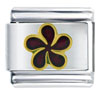 Maroon Drop  Flower   Italian   Charm 
