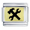 Black Tools Italian Charm