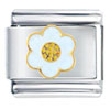White  Flower   Italian   Charm 