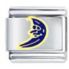 Blue Gold Tone Moon Italian Charm