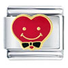 Mister Smiling Heart Italian Charm