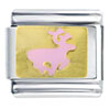 Pink Reindeer Italian Charm