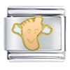 Happy Foot With Wings Italian Charm