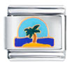 Palm Tree In Sand Italian Charm
