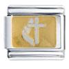 White Cross Italian Charm