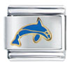 Light Blue  Dolphin  Italian Charm