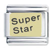  Gold  Tone Super Star  Italian  Charm