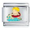 Young  Boy  Swimming Italian Charm