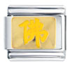  Chinese  Character In Yellow Italian Charm