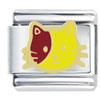 Yellow And Red Cat Italian Charm