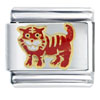 Asian Red Tiger Italian Charm