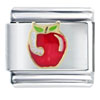 Worm And Apple Italian Charm