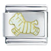  White  Zebra Horse Italian Charm