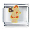 Rockman With Orange  Clothes  Italian Charm