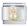 Cute Pink Nurse Italian Charm