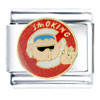 No Smoking Guy Italian Charm