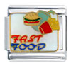 Fast Food Burgers Fries Italian Charm