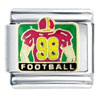 Big Football Player Italian Charm