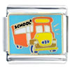  School  Bus Teacher Italian Charm