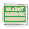 Us Patriotic Freedom Fighters Italian Charm