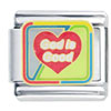 Colorful God Is Good Italian Charm