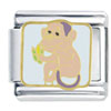 Monkey Eating Banana Italian Charm