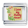I  Love   My  Hubby Forever Italian Charm