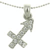 Sagittarius Cross Zodiac Pendant