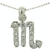 Scorpio M Zodiac Pendant