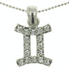 Gemini Irregular Zodiac Pendant