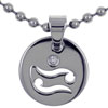 Cancer With One Birthstone Pendant
