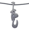 I Heart U With Rhinestone Pendant