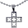 Stenciled Cross Pendant