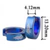 Blue Tribal  Stainless   Steel  Earrings