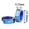 Blue Cross Stainless Steel  Earrings 